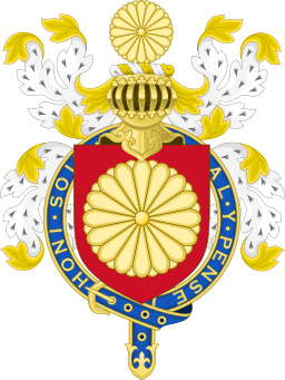 File:Coat of Arms of Japanese Emperor (Knight of the Garter Variant).svg.png