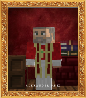 "Deceased" Pope Alexander IX's Portrait