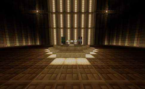 The inside of the Beacon spawn building