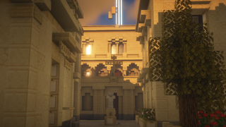 outside view, Primatial Abbey of Mount Nebo