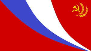 CCCP's flag.