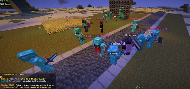 Screenshot of right before the defenders followed DekuFullCowling into wilderness, taken by felixsgt.