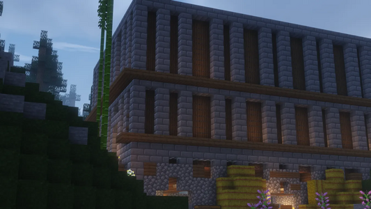 The farm on the outskirts of the town