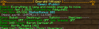 The details of "/t Emerald" in-game as of 25/12/2025