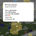The capital Ruby, presumably on the day Addychi01 joined