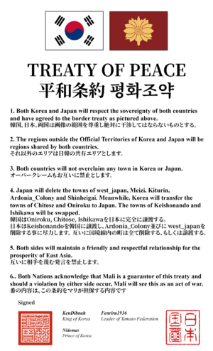 Treaty of Peace Japan-Korea