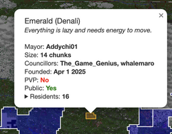 Emerald near its peak, day of the provincial split, note the Councillors (10/05/205)