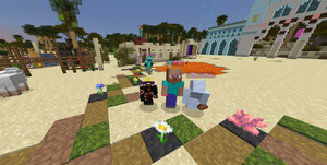 The server owner, Fix, Standing in between the two kings of Arabia at Mecca.