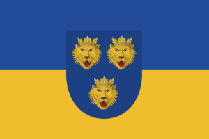Flag of the Kingdom of Dalmatia with CoA.png